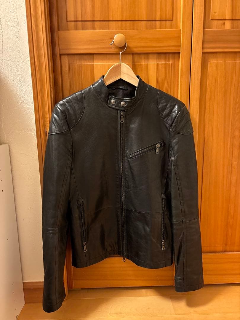 DIESEL L-HEIN LETHER JACKET似 バナリパ　ジャケット diesel-BLACK-l-hein-Leather-