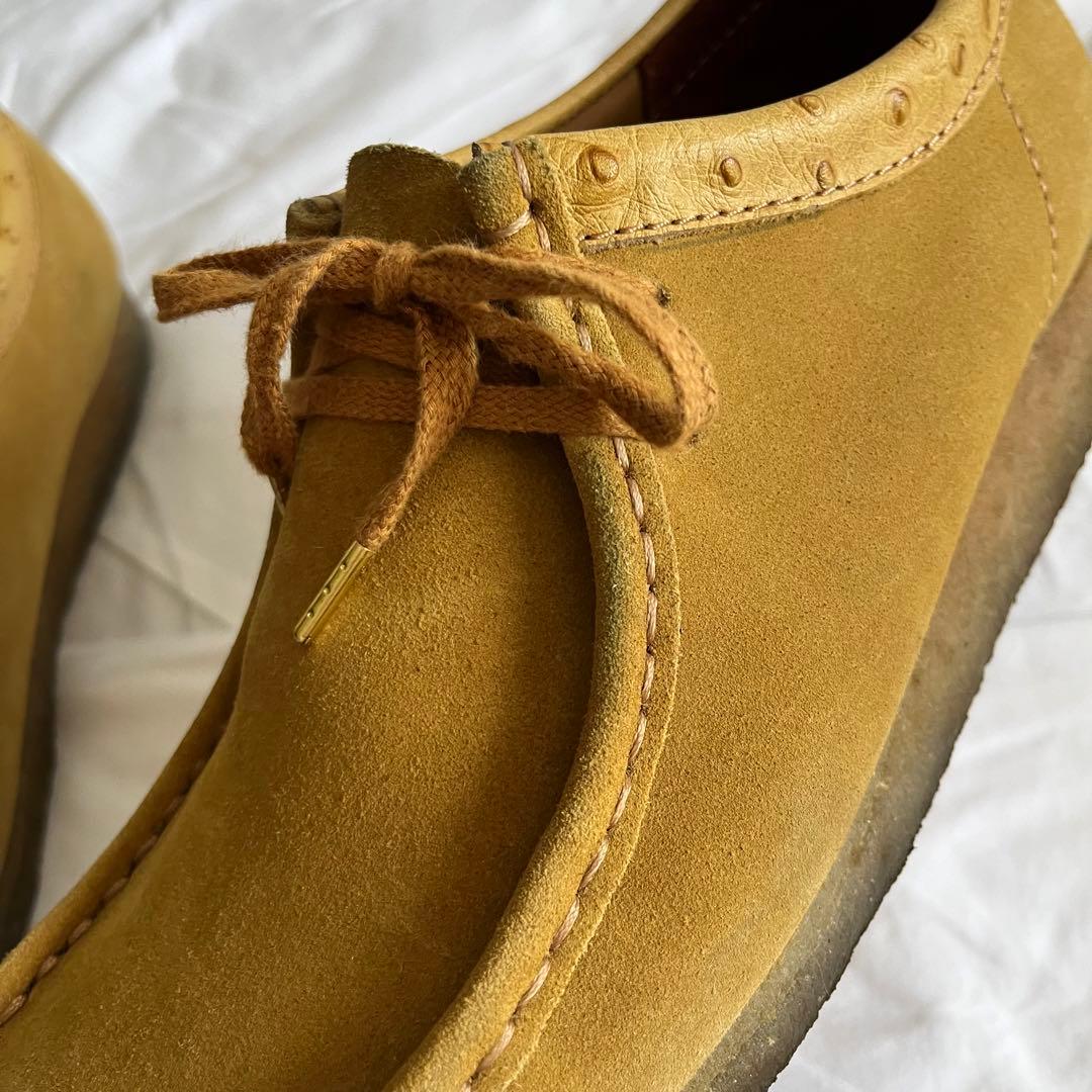 35周年 stussy Clarks ワラビー 25.5cm イエロー