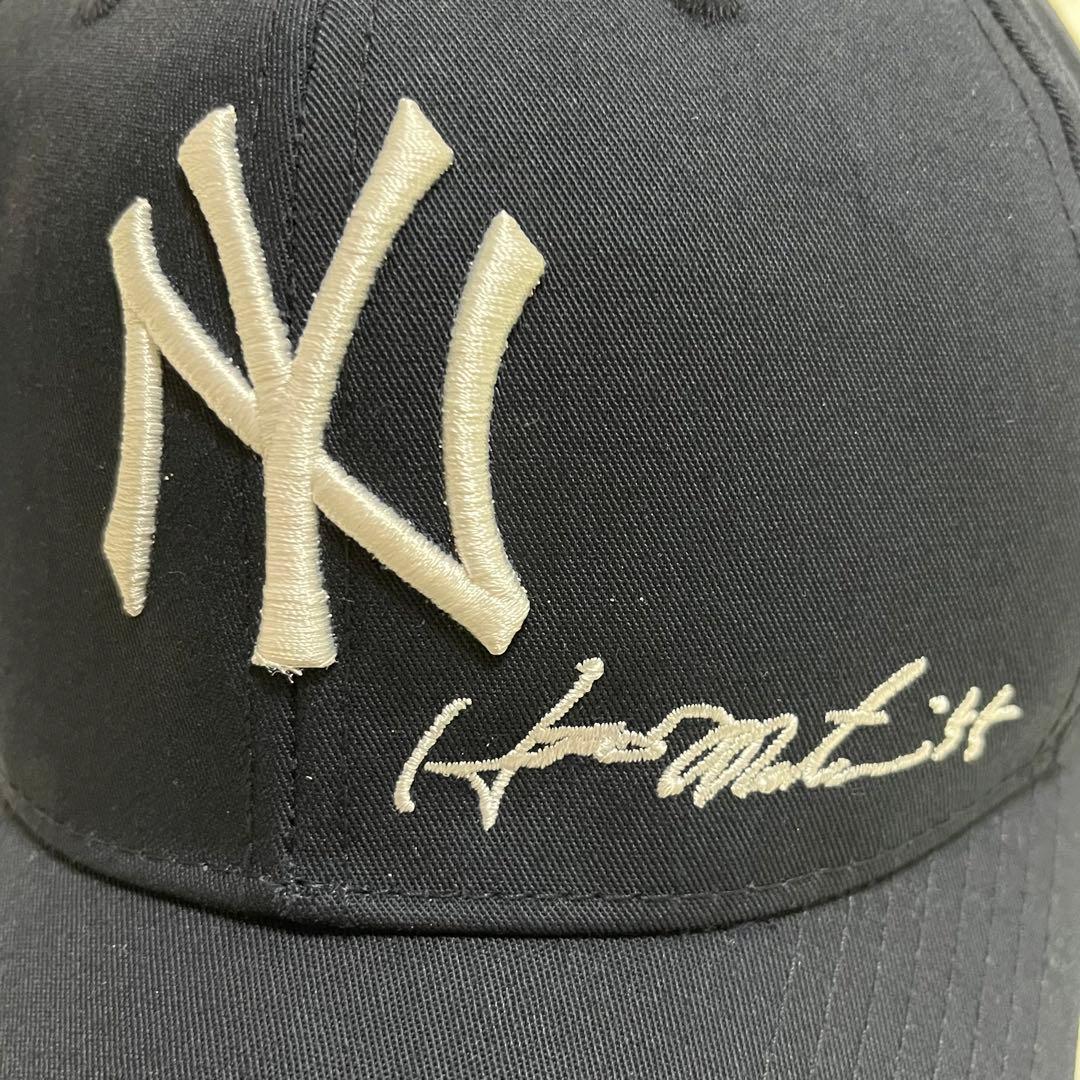 美品 ニューエラ ヤンキース 松井秀喜サイン刺繍 スナップバック