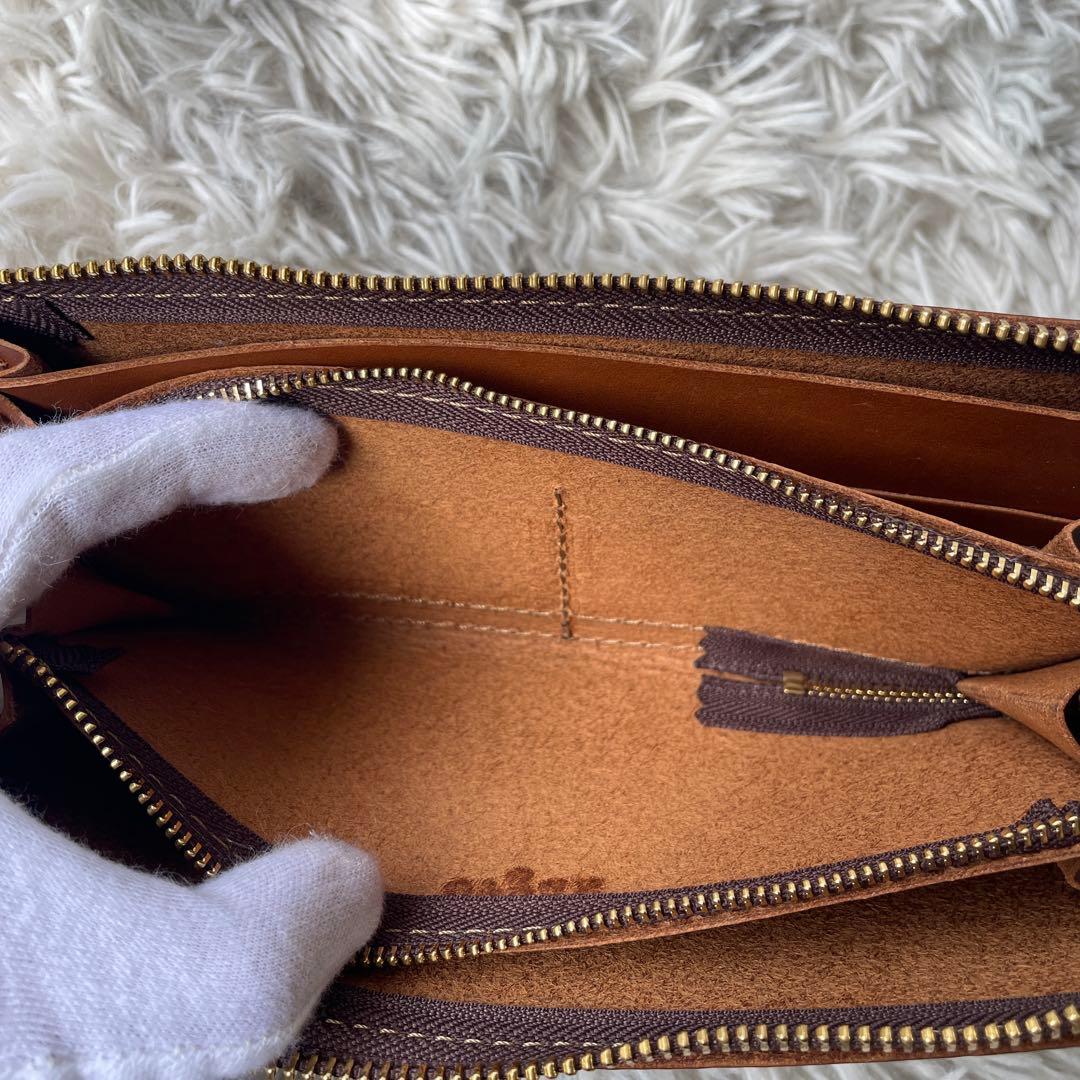 極美品】オルガン Lジップ 長財布 - メルカリ