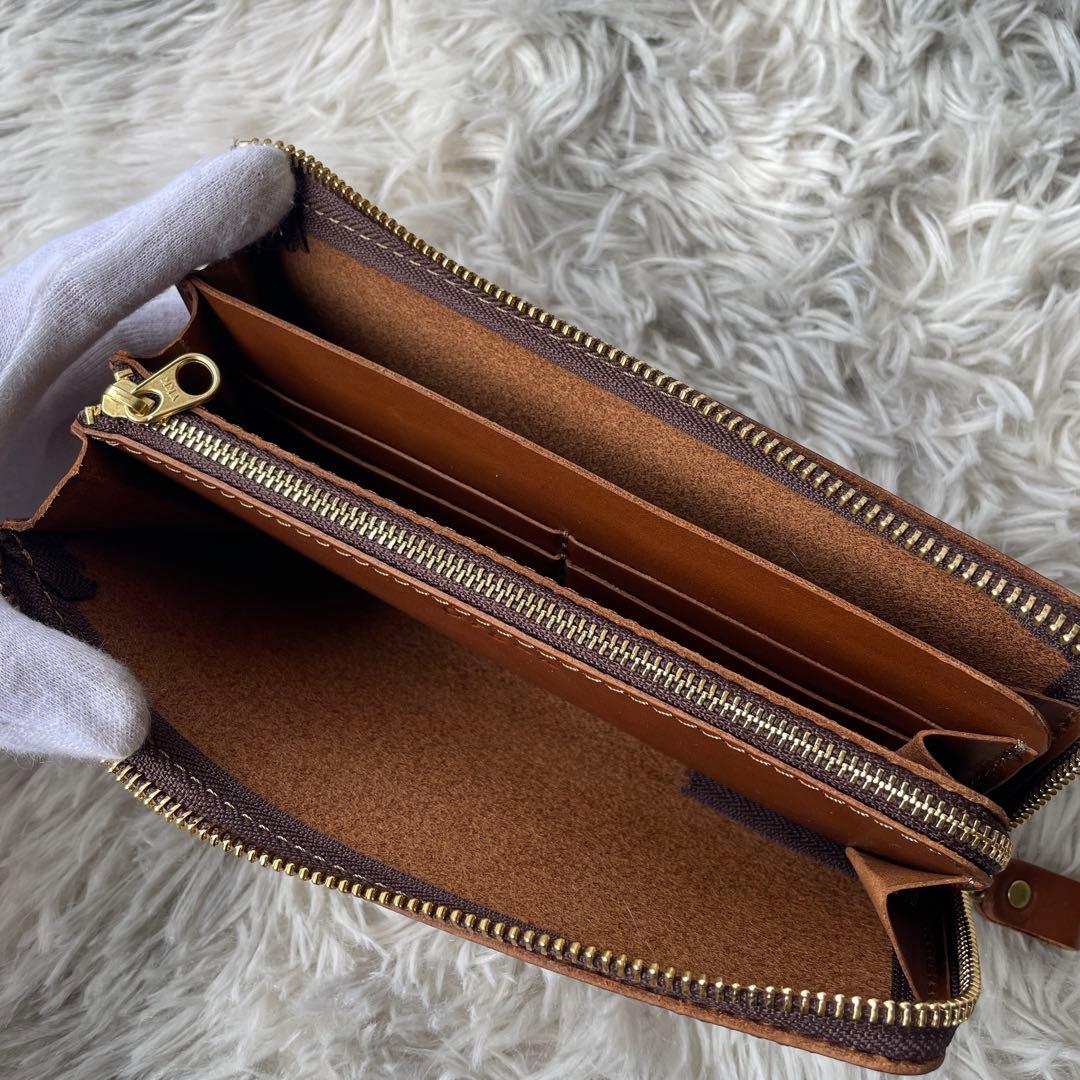 極美品】オルガン Lジップ 長財布 - メルカリ