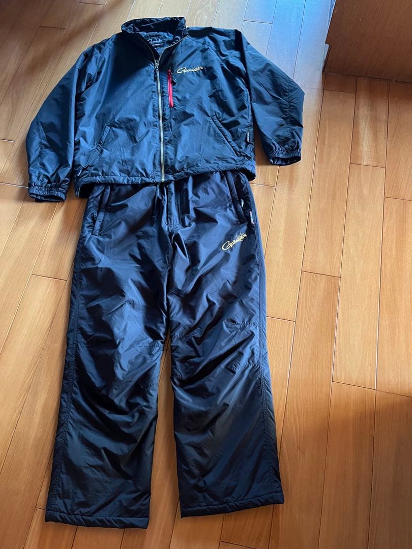 Gamakatsu ジャケットとパンツセット 黒 Gamakatsu（がまかつ） サーモライト ジャケット パンツ セット GM