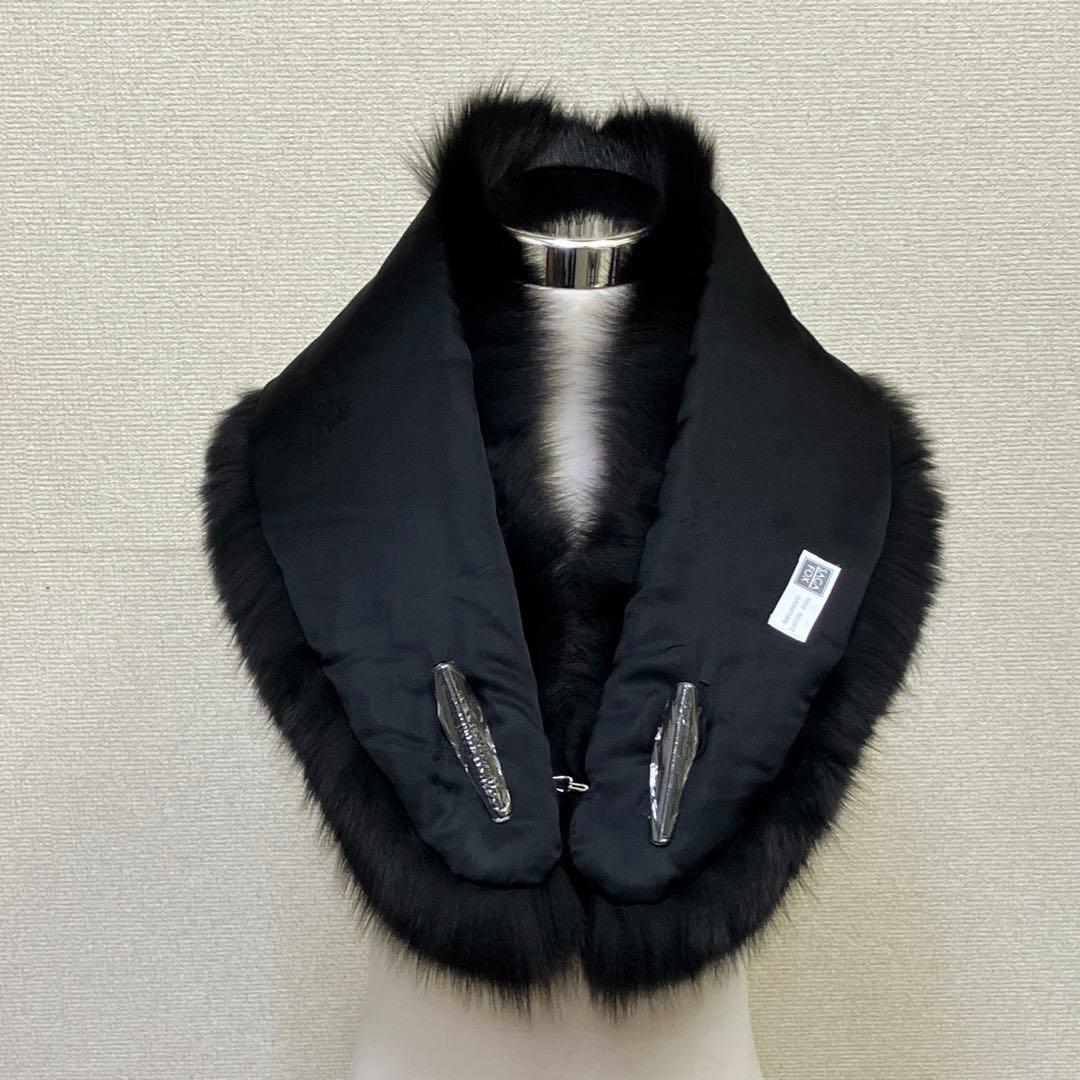 《未使用》SAGA FOX サガフォックス　フォックス　ショール　ブラック256