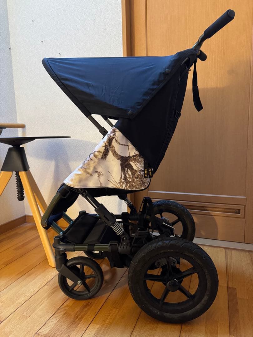 CURIO ベビーカー ストローラー A オリーブフレームxカモフラージュシート