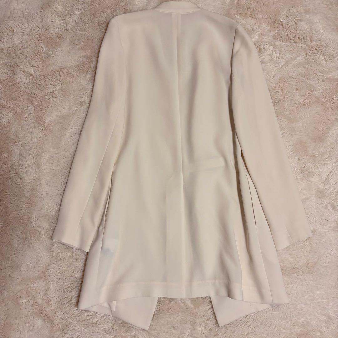 Theory セオリー 白 ロング ジャケット カーディガン 卒服 入園入学