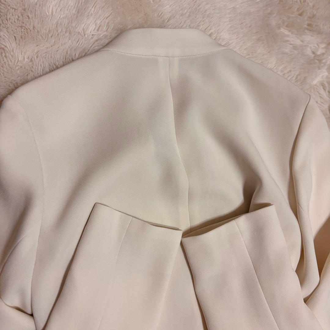 Theory セオリー 白 ロング ジャケット カーディガン 卒服 入園入学