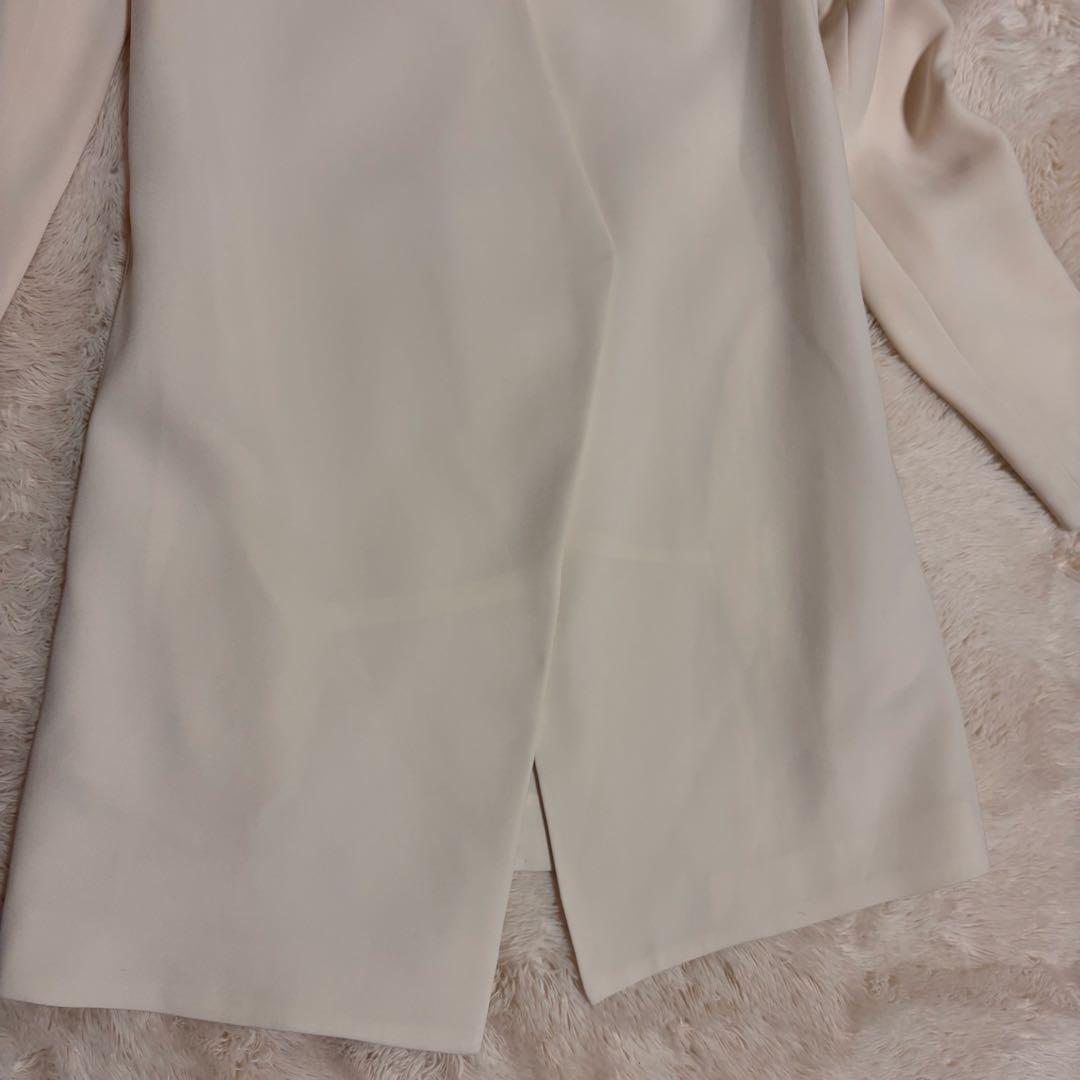 Theory セオリー 白 ロング ジャケット カーディガン 卒服 入園入学