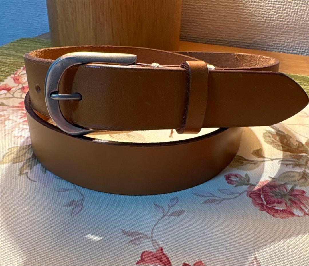 MARGARET HOWELL レザーベルト ブラウン 本革 - メルカリ