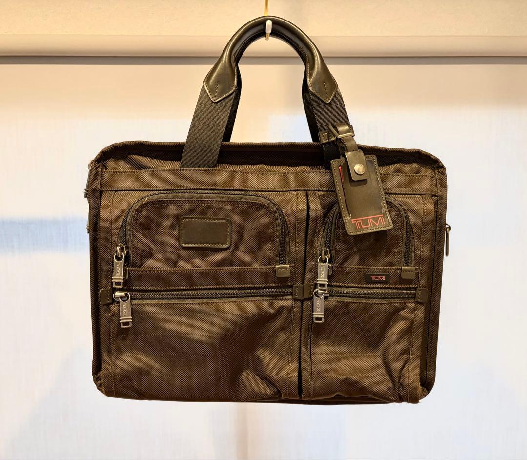 TUMI エクスパンダブルオーガナイザー ラップトップ2wayブリーフ ブラウン
