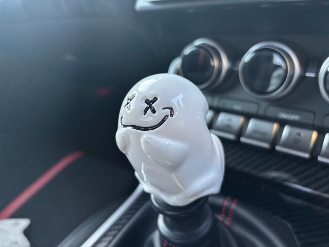 GhostExpod おばけシフトノブ(White)アタッチメント付き - メルカリ