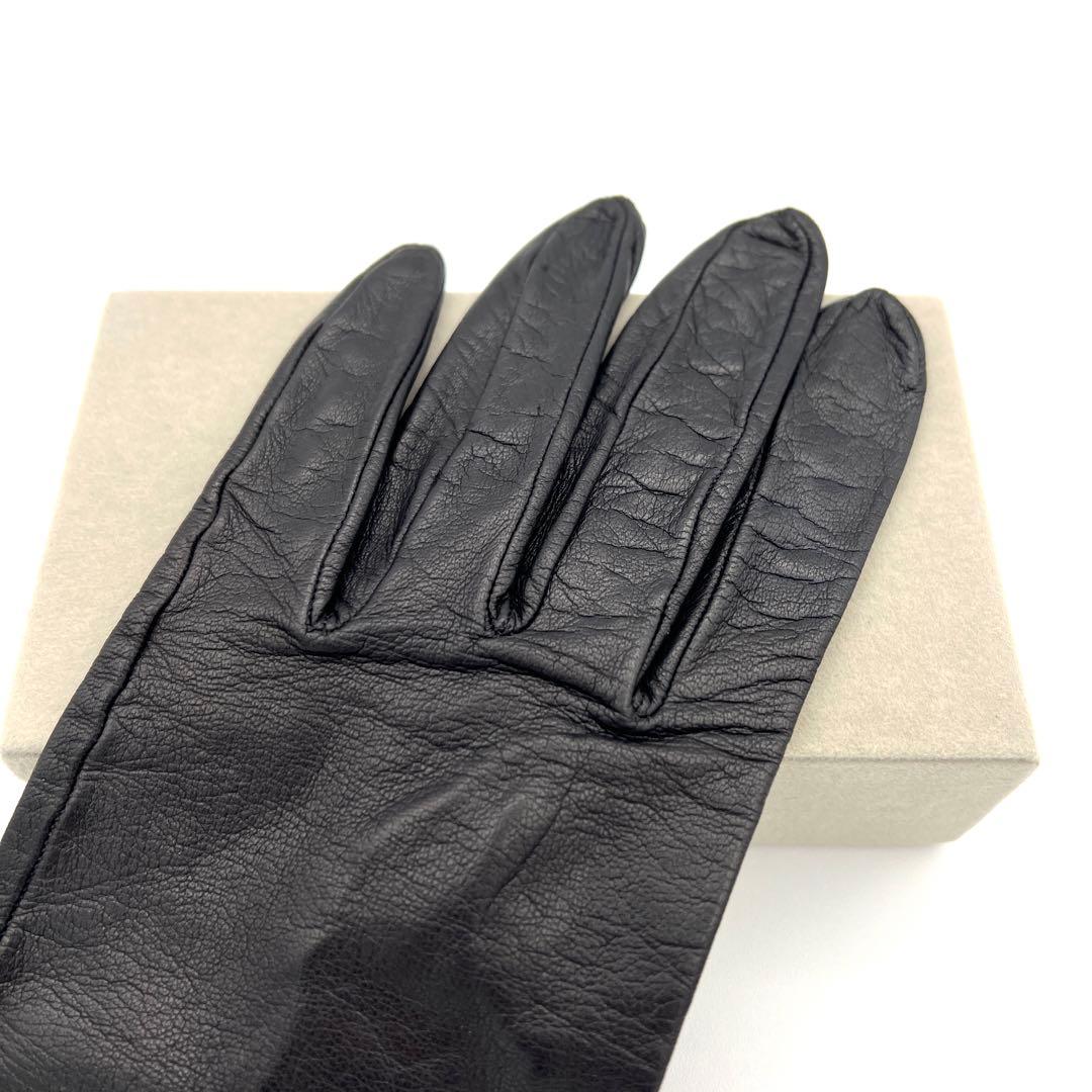 CHANEL シャネル ココマーク 手袋 グローブ レザー ブラック サイズ7
