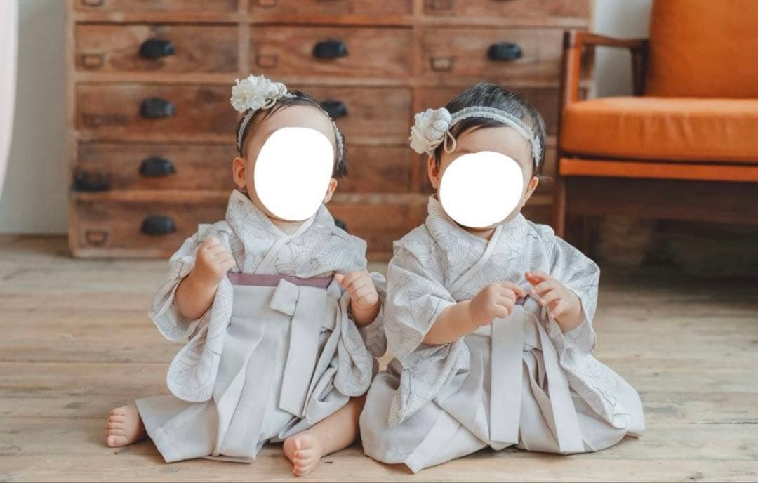 E*＊様 ベビー袴　女の子　tsukihana レン袴　ベビー着物　白　ホワイト E*＊様 ベビー袴 女の子 tsukihana レン袴 ベビー着物 白 ホワイト