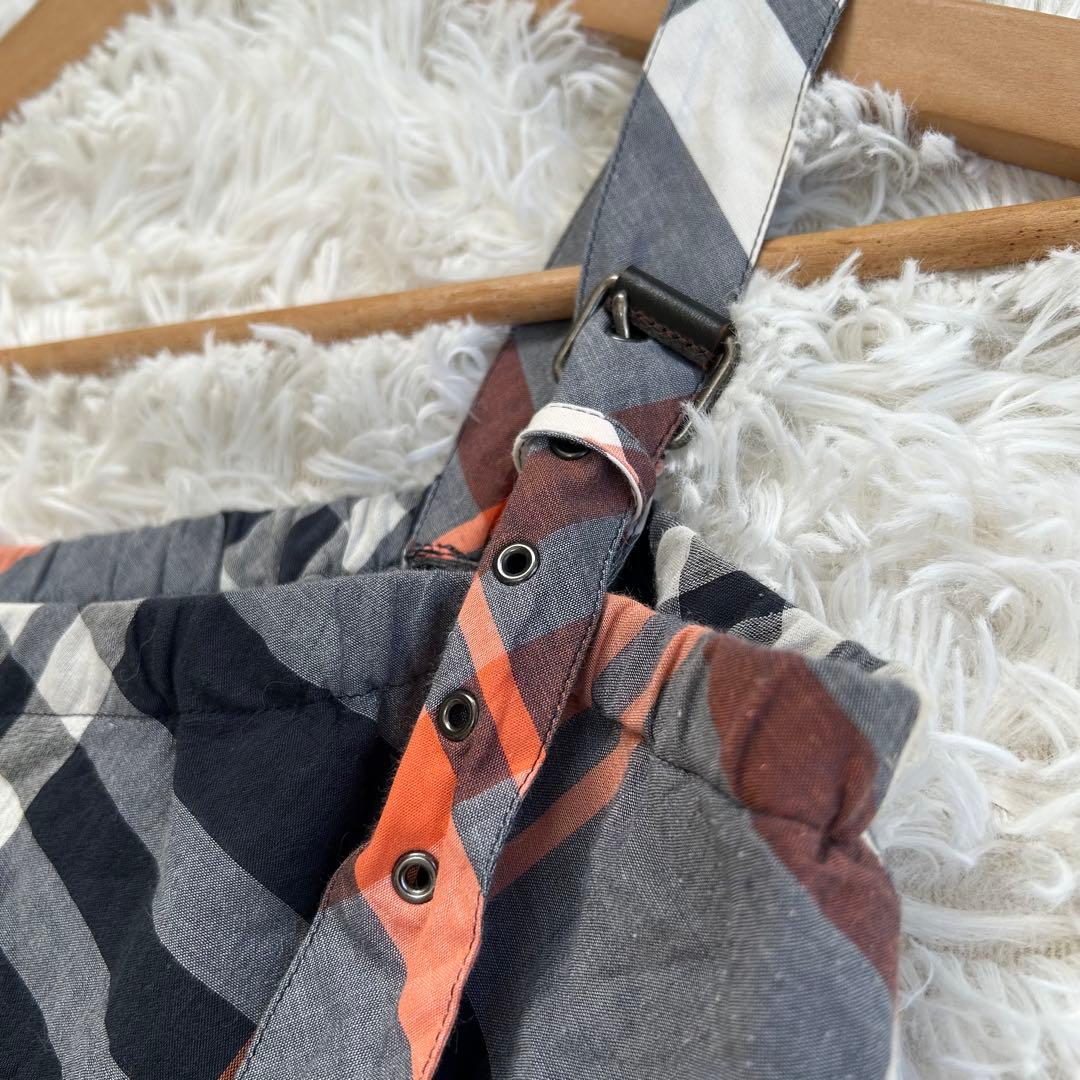 バーバリーブルーレーベル 38 ノバチェック ティアードワンピース