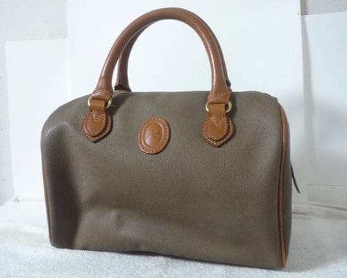希少 廃盤品 クレージュ グレー ブラウン ボストンバッグ レディース