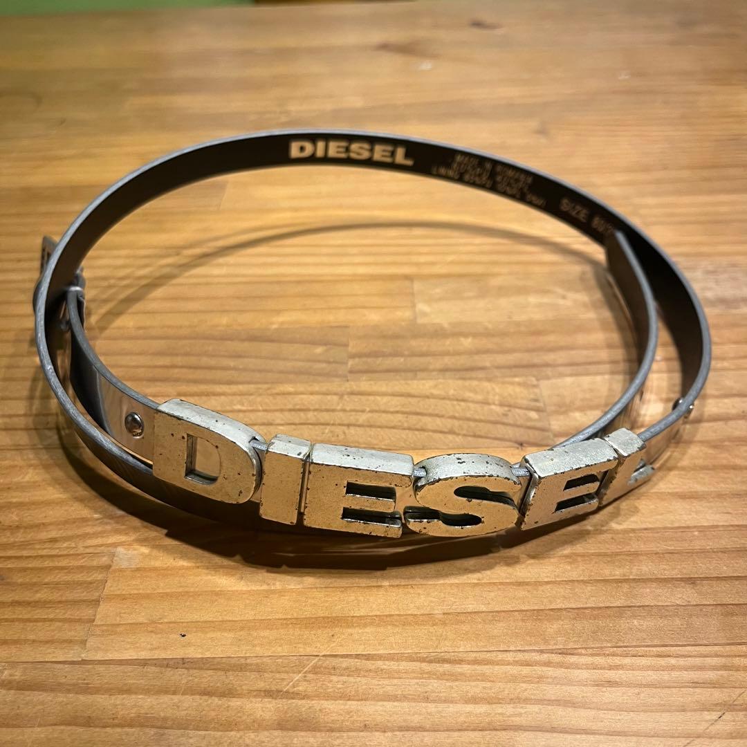 ロコピー様専用】DIESEL ディーゼル シルバー ベルト メタリック