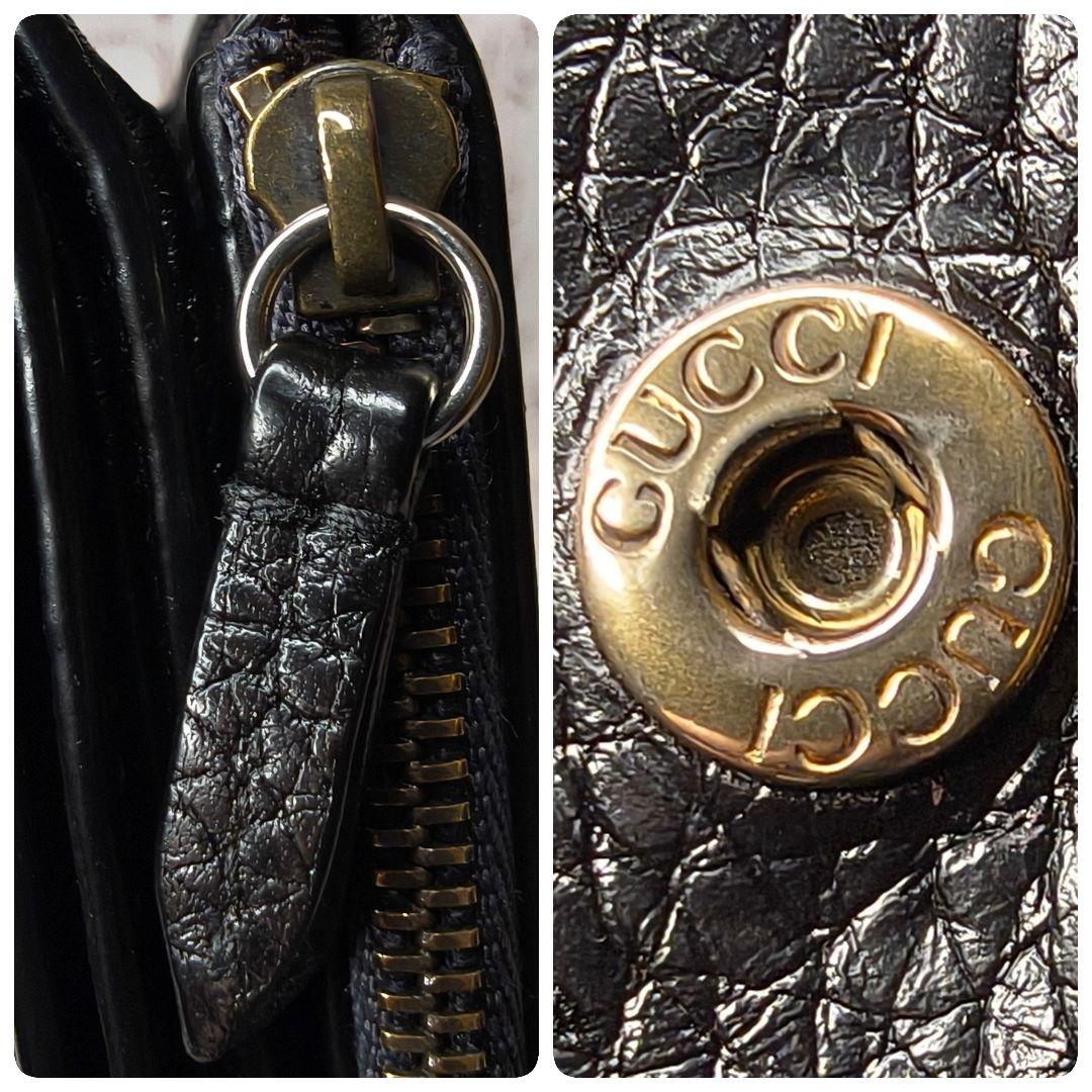 美品】グッチ 二つ折り財布 アニマリエ 蜂 Bee 本革 カードケース付