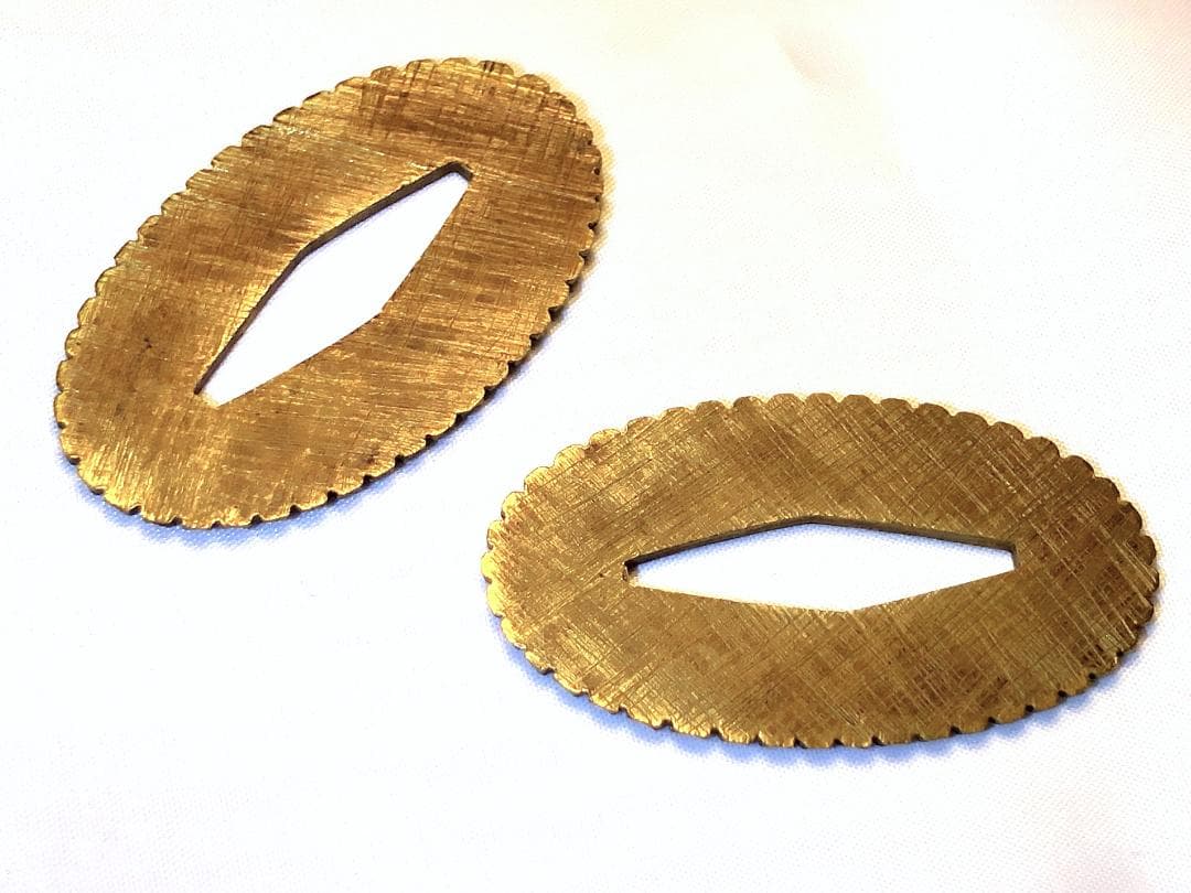 木瓜形金銅鍔 】 切羽揃い 奉納剣/宝剣/軍刀