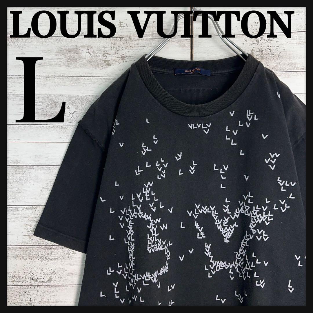 Lサイズ・近年モデル】】ルイヴィトン LVスプレッド刺繍 半袖tシャツ