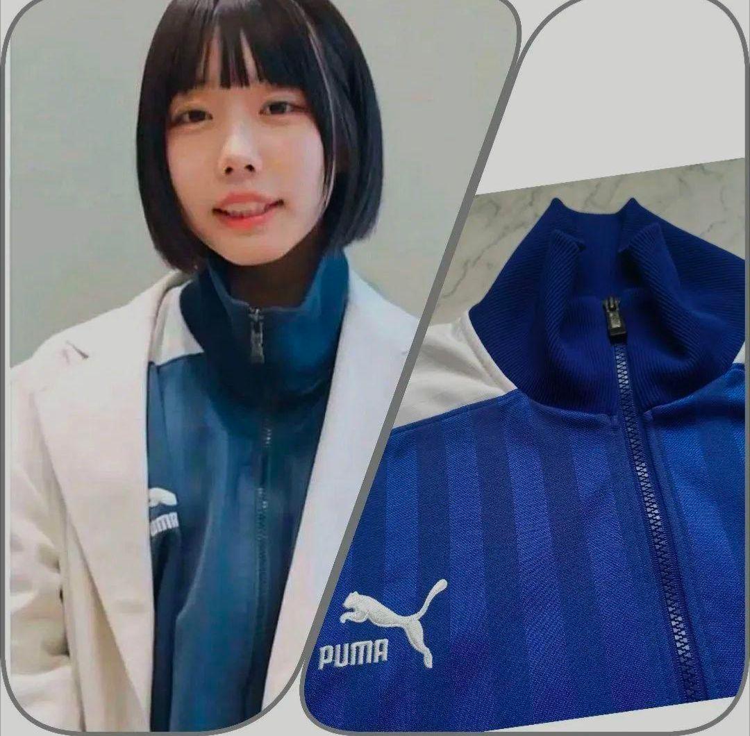 90s あいみょん あのちゃん プーマ トラックジャケット O 青 国産 XL