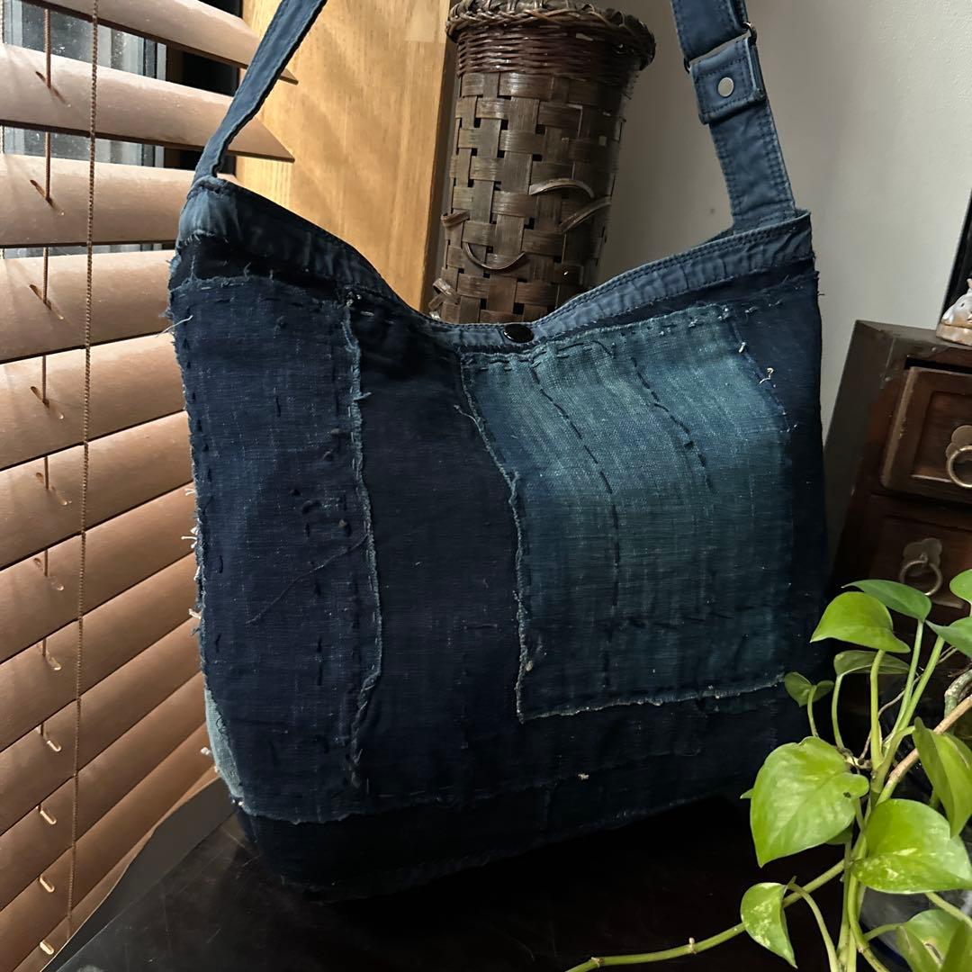 ポーターをリメイク/藍染／襤褸 - メルカリ