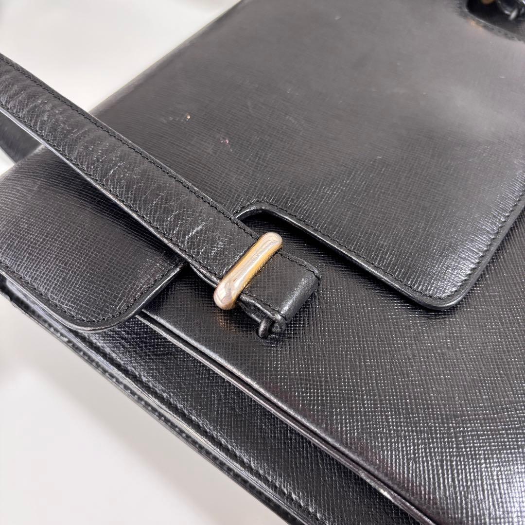 DELVAUX デルヴォー レザー バッグ ブラック ヴィンテージ 希少