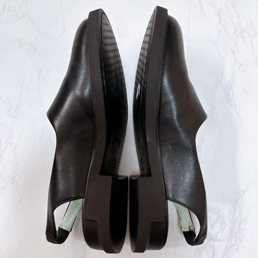 極美品✨カンペール IMAN 本革 レザー 黒 スリッポン 36 S11559365