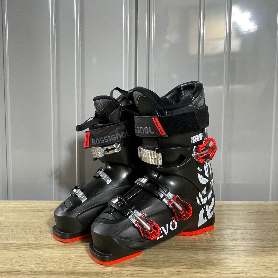 ROSSIGNOL162cm 26/26.5cm ストック110cmスキーセット - メルカリ