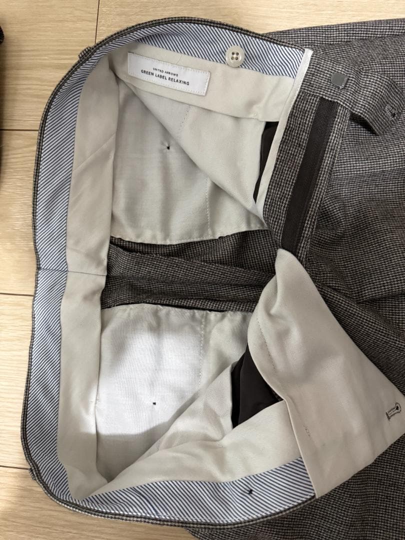 Green Label Relaxing　スーツ　セットアップ　千鳥格子