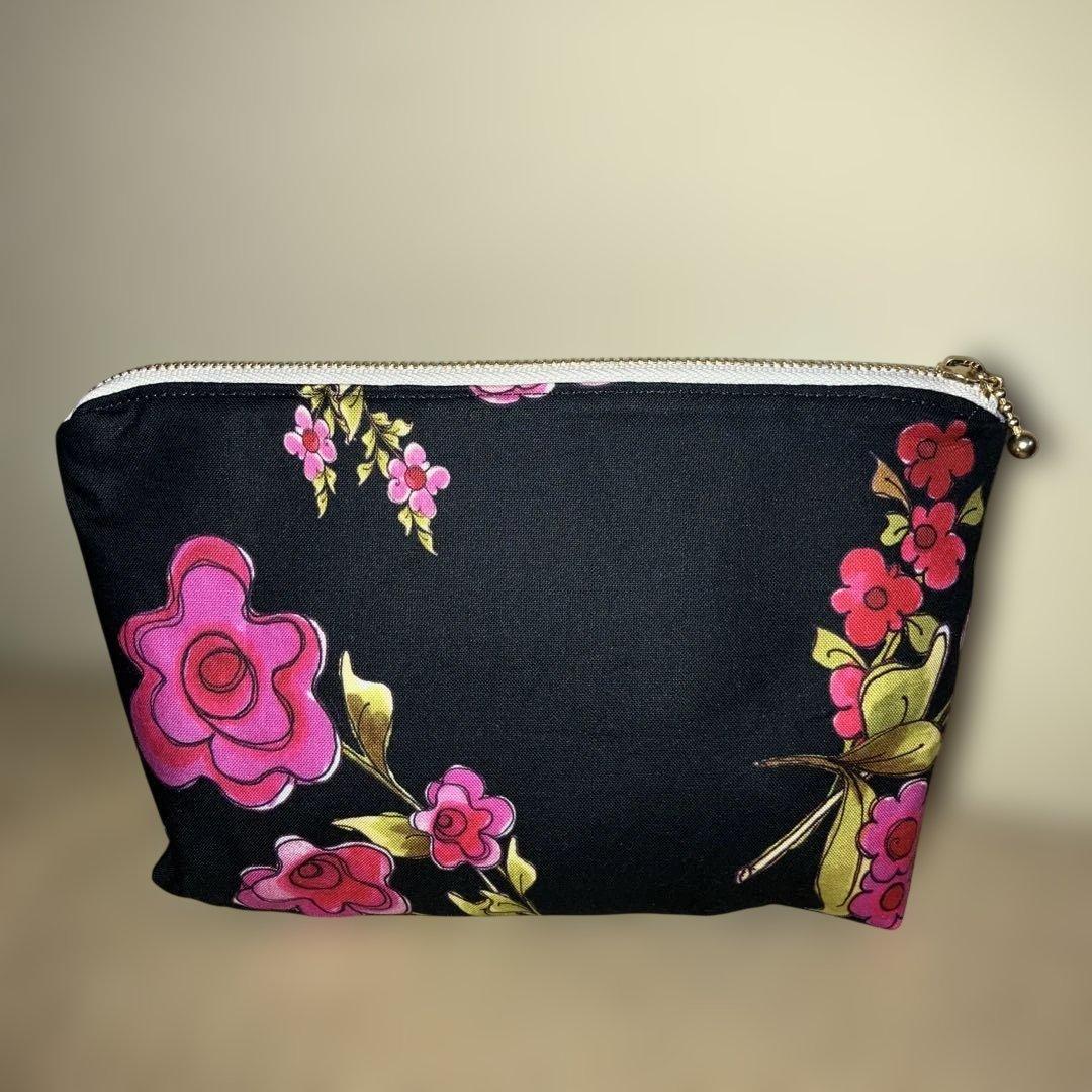 トートバッグ ポーチ付きハンドメイド ロラライハリス Jumbo Flower