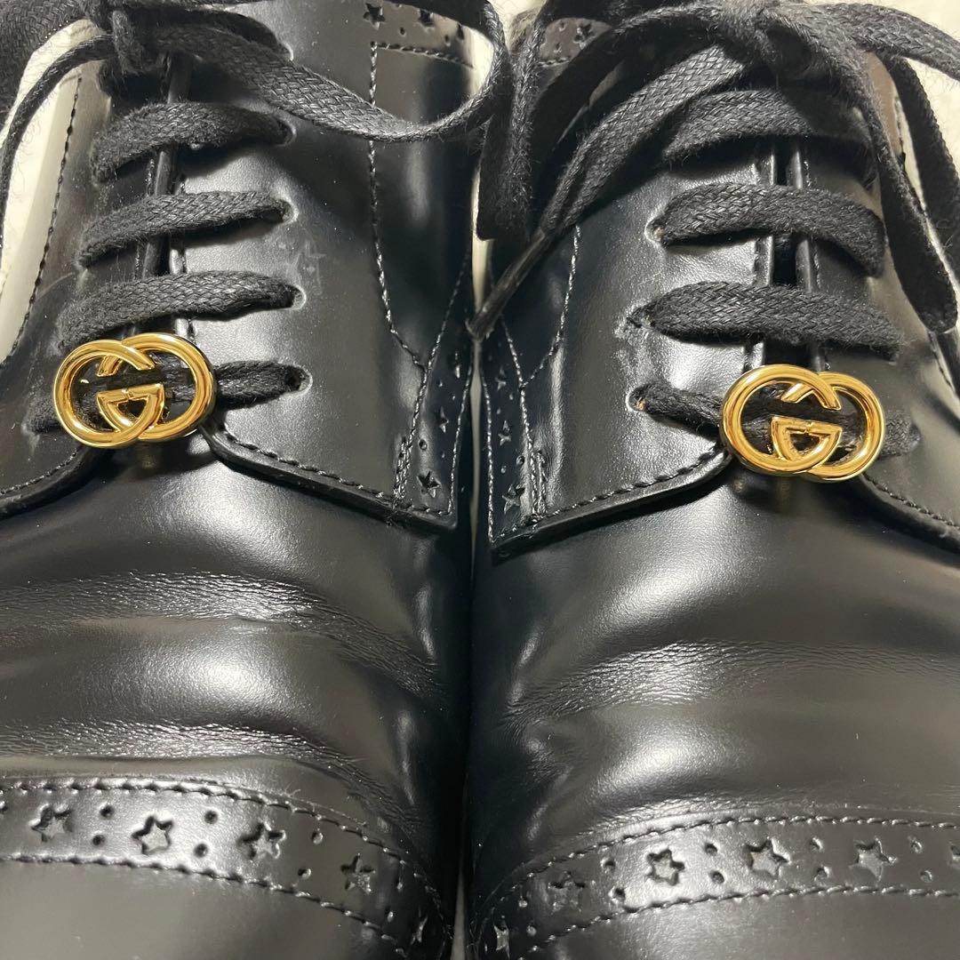 極美品✨定価17万　GUCCI レザーシューズ　希少モデル　27〜27.5cm