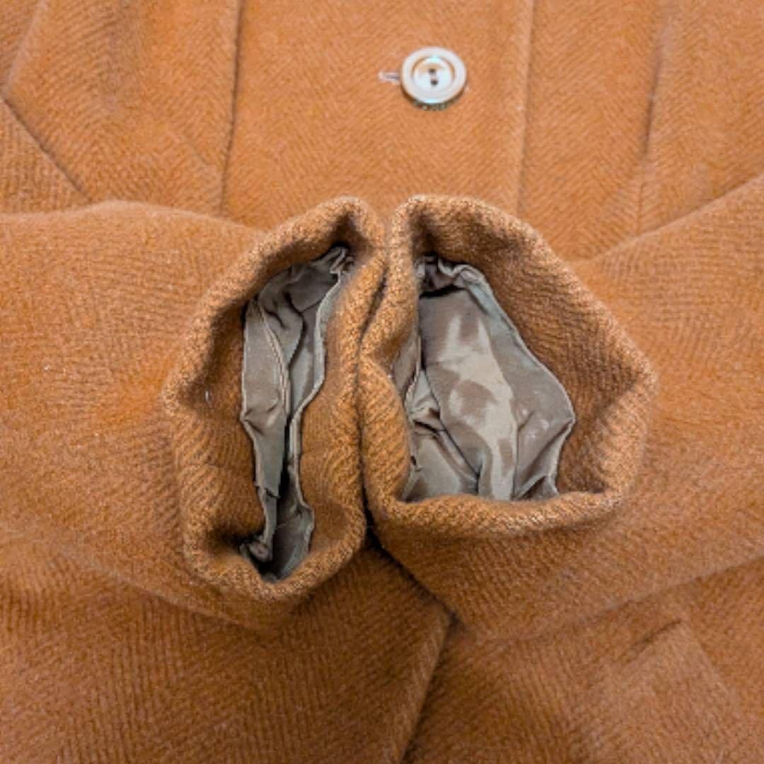 美品 Christian Dior チェスターコート ウール アンゴラ チンチラの