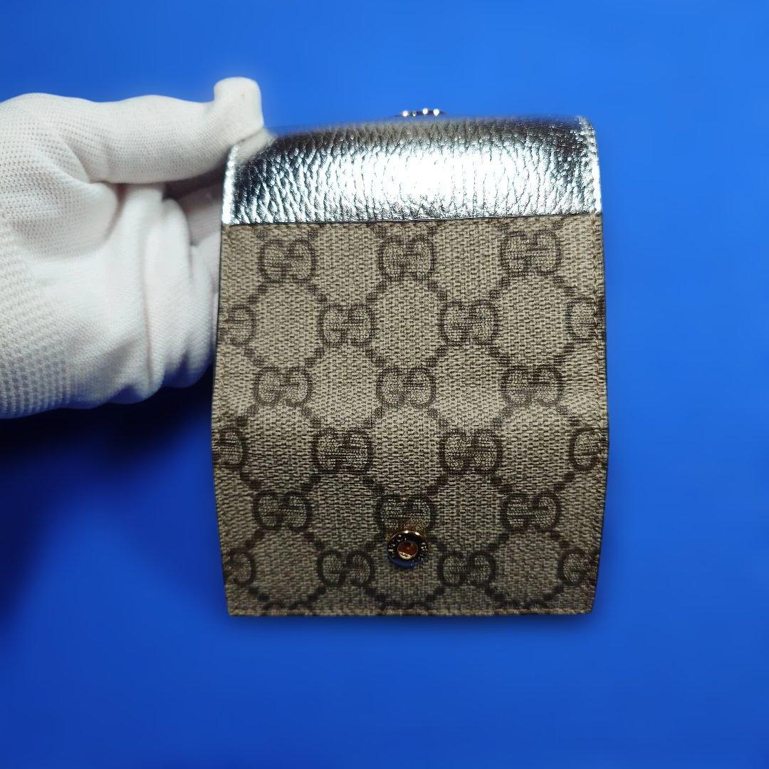 GUCCI シルバー レザー キーケース 限定版