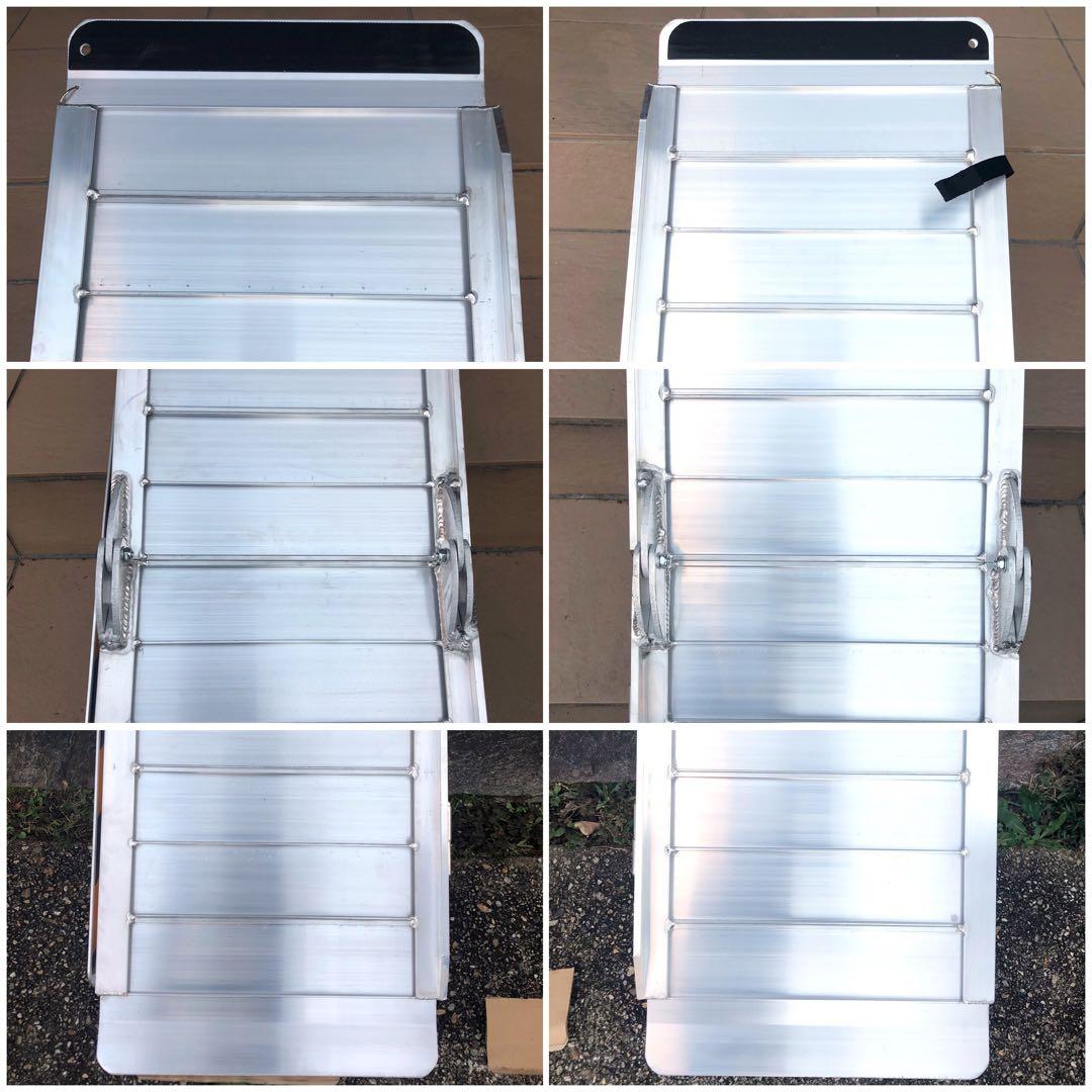 【ひやどんとくだい】アルミ製 スロープ 182 cm 折りたたみ式