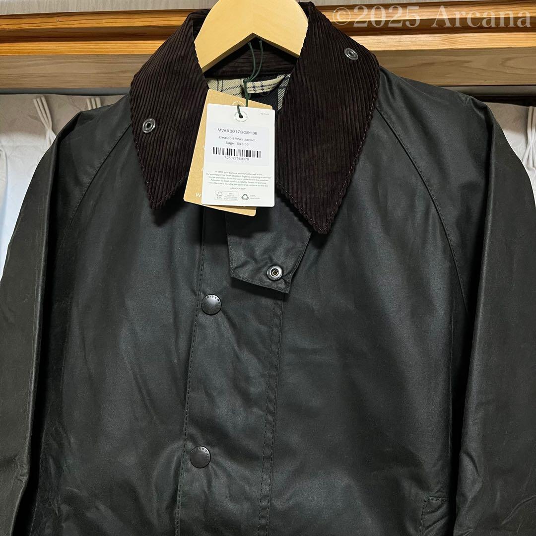 新品】Barbour(バブアー) ビューフォート✴︎セージ36✴︎ワックス