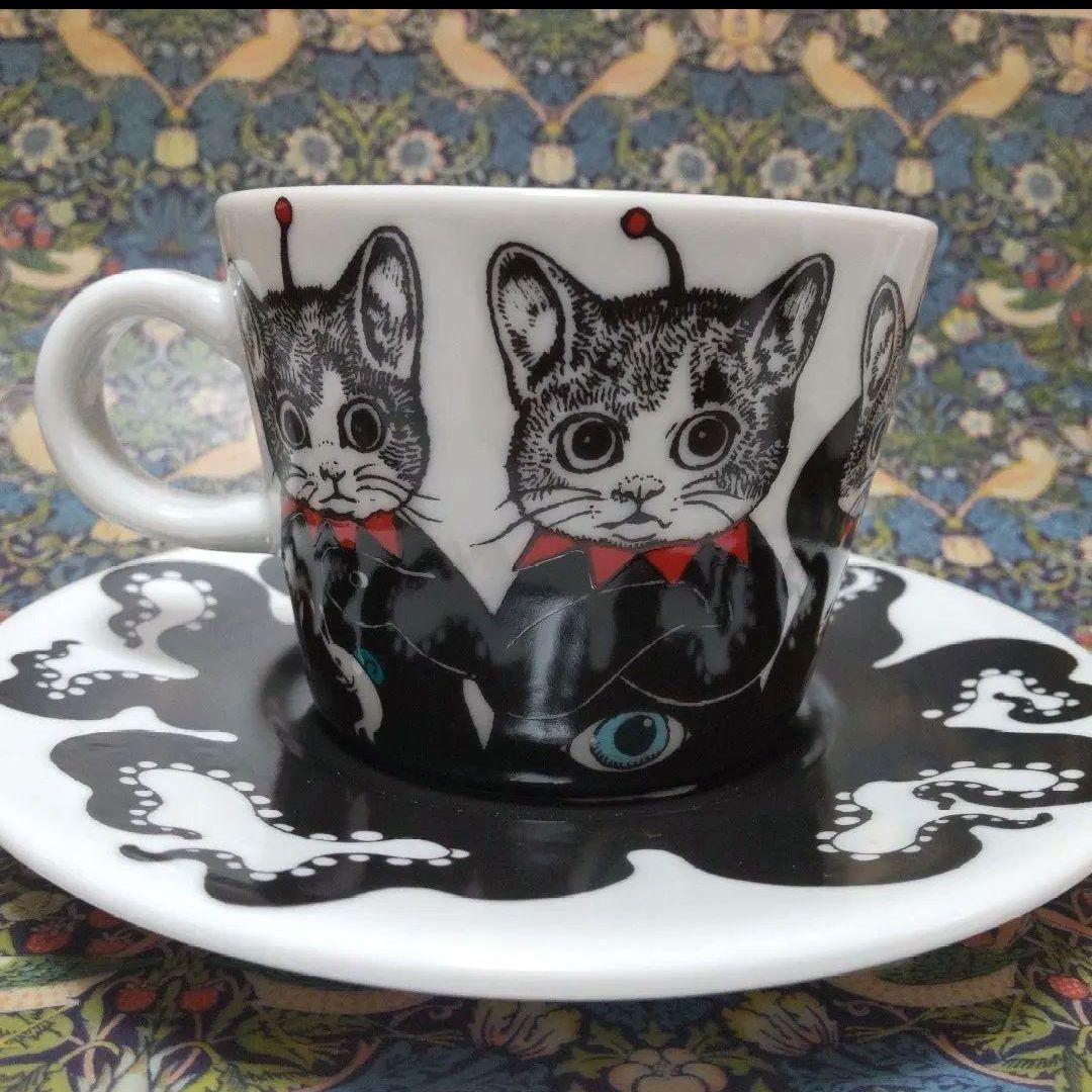 ヒグチユウコ 九谷焼 カップ＆ソーサー ギュスターヴくん ボリス雑貨店