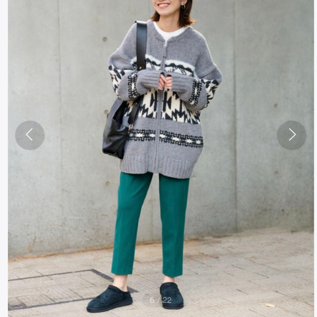 FRAMeWORK フレームワーク ジャガードZIPカーディガン - メルカリ