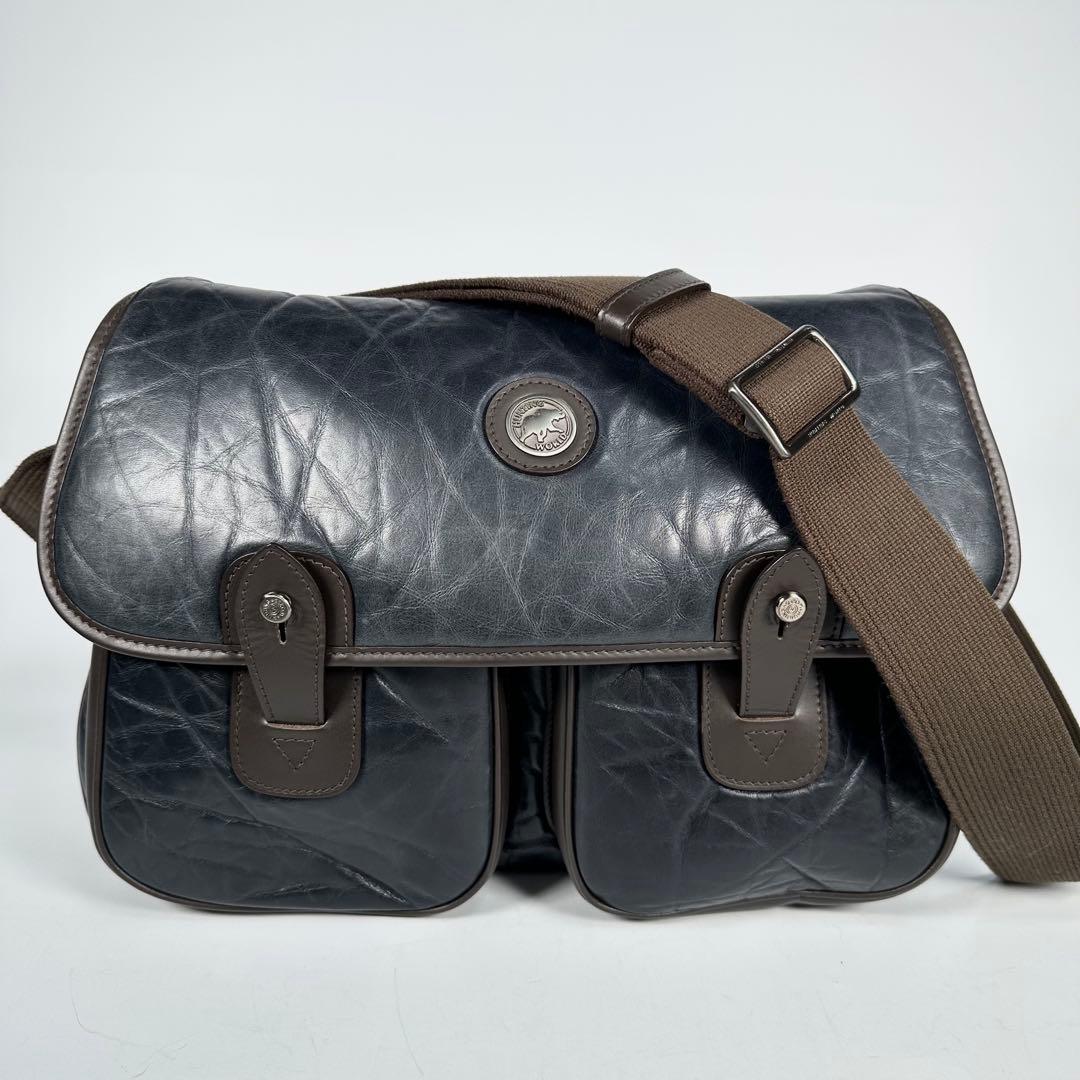 HUNTING WORLD キャリーオール メッセンジャー オールレザー A4可