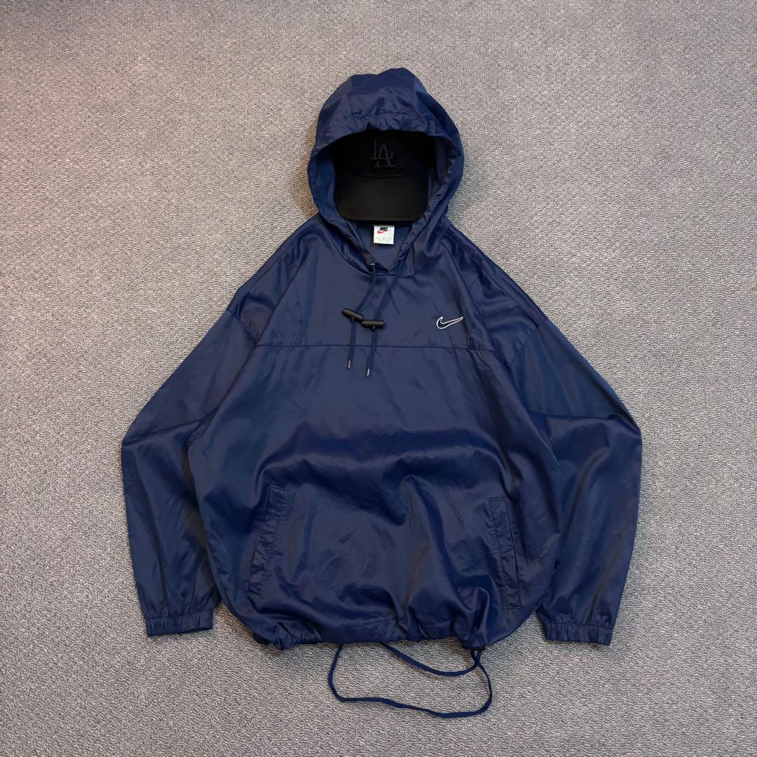 90s NIKE 銀タグ ナイロンジャケット 短丈 アノラックナイロン - メルカリ