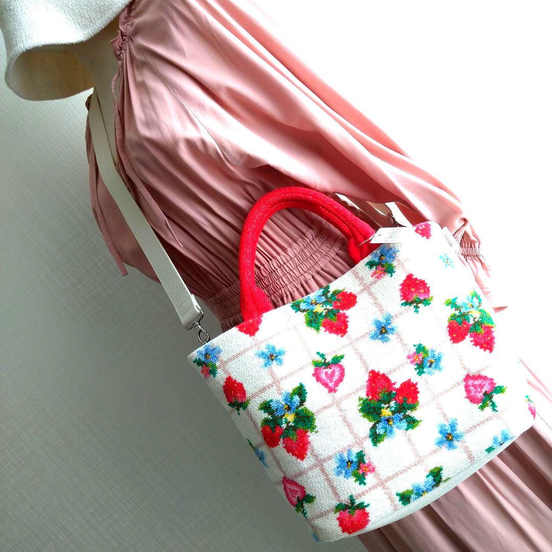 新品】フェイラー ストロベリーフィールド プティ ハンドバッグ 2