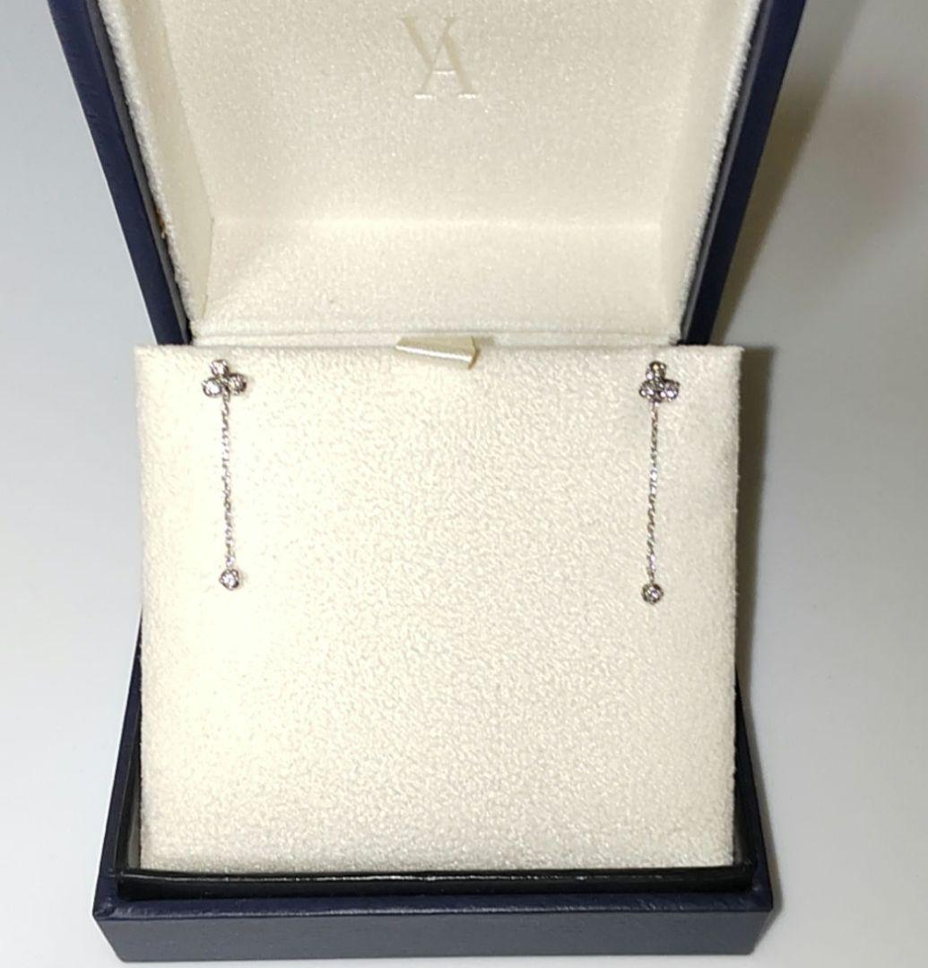 ヴァンドーム青山 ダイヤモンド ピアス 2way ◆チャーム取り外し可