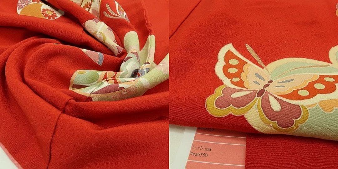 塩様専用✺美品 正絹 七五三 7歳 女児 四つ身着物 金駒刺繍