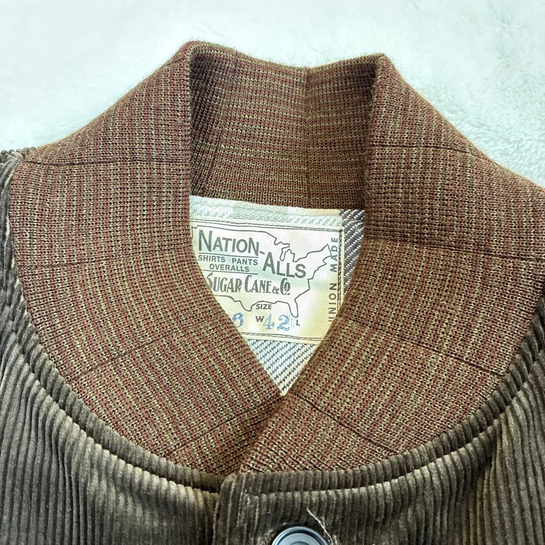 SUGAR CANE シュガーケーン　ワークジャケット茶　42