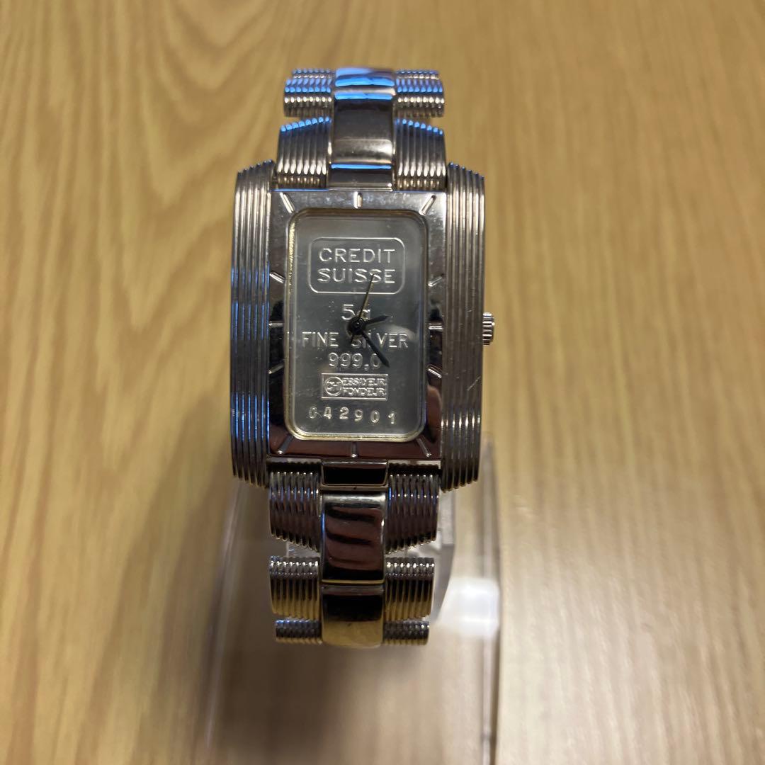 CREDIT SUISSE クレディスイス インゴット腕時計 SILVER 5g - メルカリ