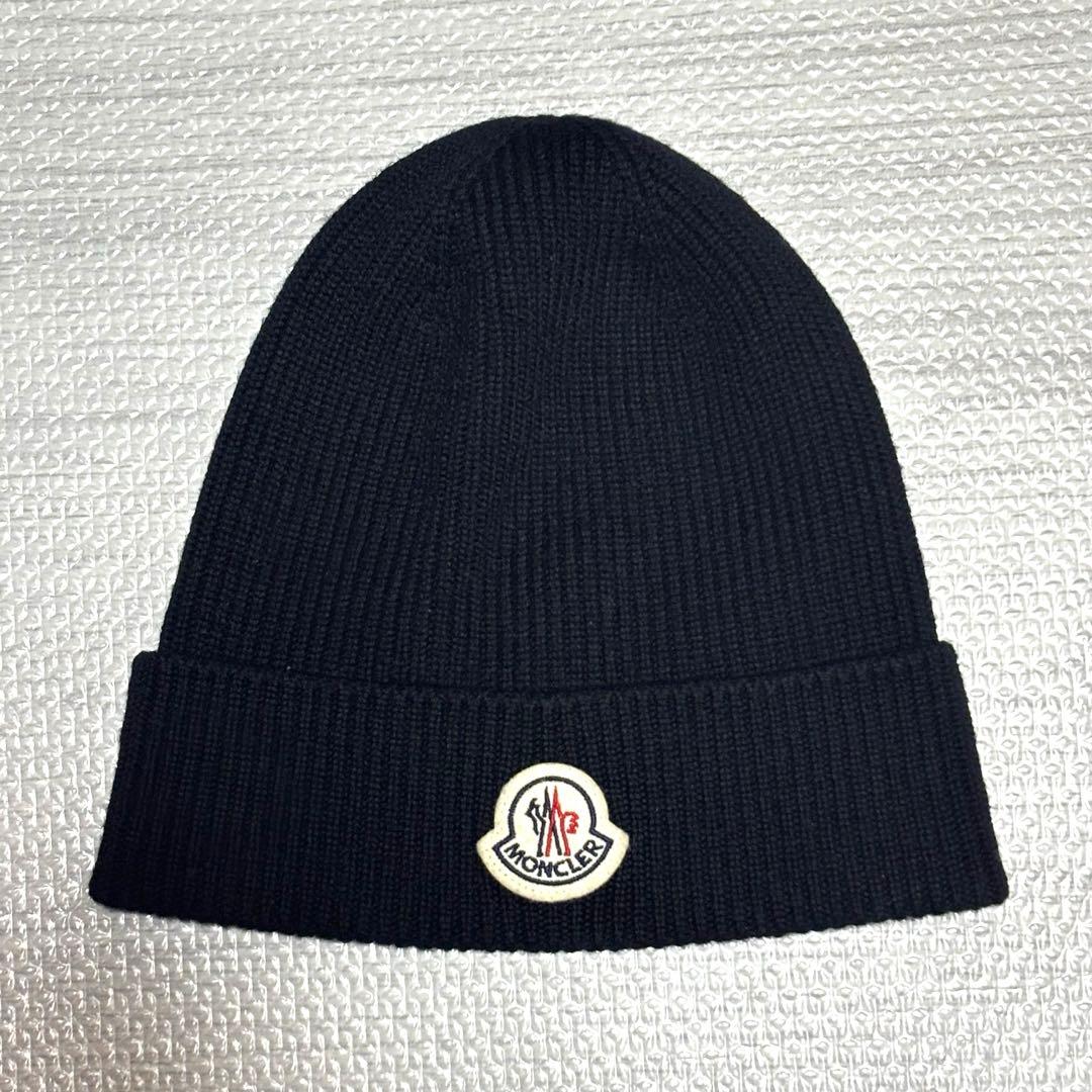 【極美品】モンクレール　ニット帽　ブラック　UNI 楽天市場】MONCLER モンクレール Knit Cap ニット帽 ビーニー ニット