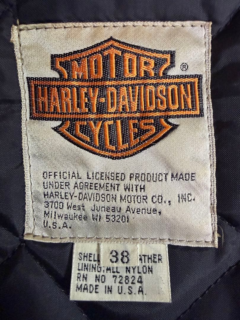 Vintage ハーレーダビッドソン シングルライダースジャケット サイズ38