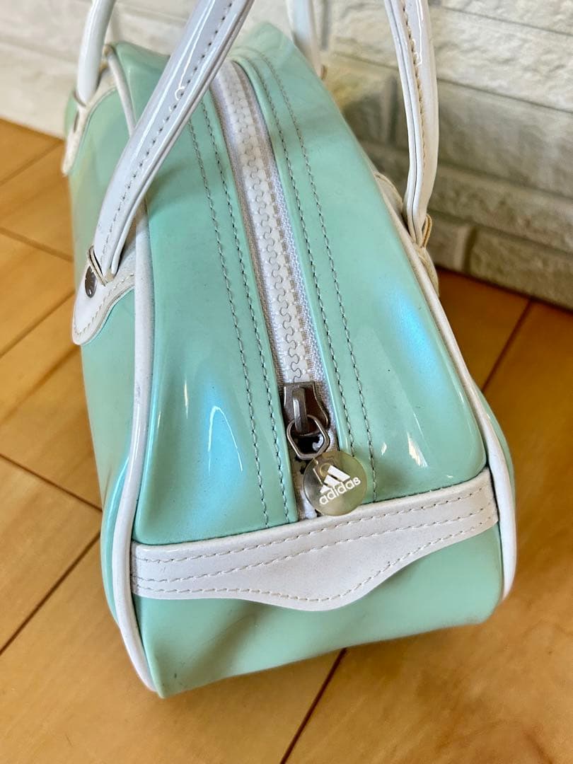 adidas アディダス ミニボストンバッグ ミントグリーン エナメルy2k