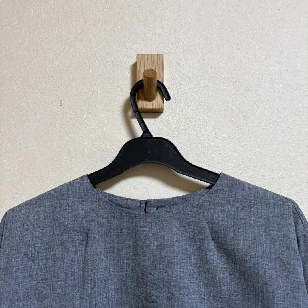 中川政七商店 バックボタン ブラウス リネン混 グレー - メルカリ