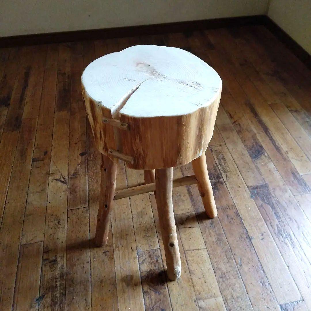 丸太のスツール-3