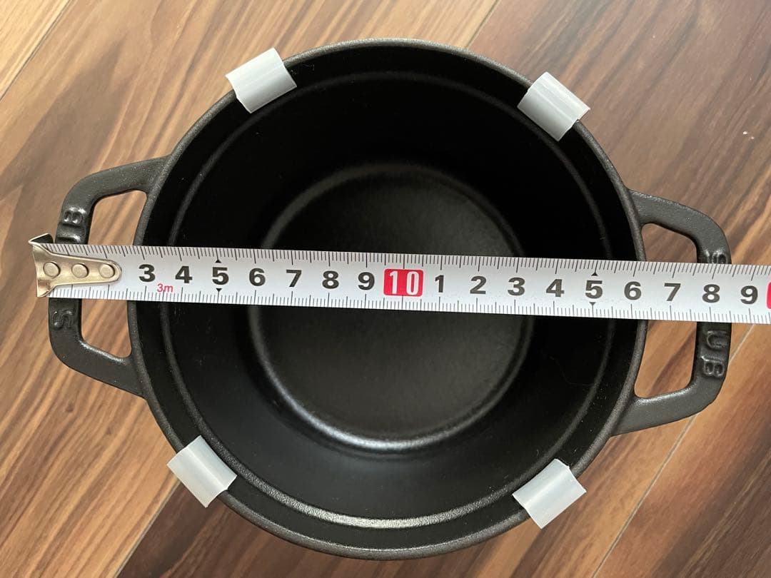 【STAUB】ストウブ ホーロー鍋14cm 0.8L ココットラウンド ブラック