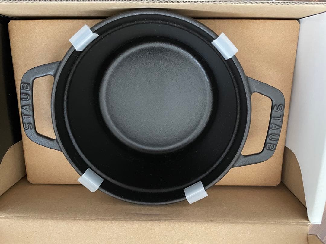 【STAUB】ストウブ ホーロー鍋14cm 0.8L ココットラウンド ブラック